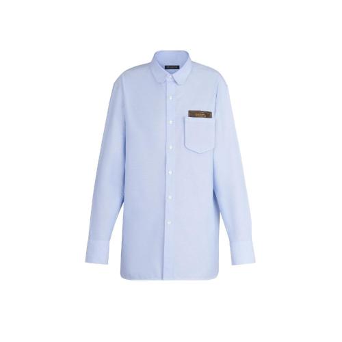  LV路易威登 22年秋冬 男士 長袖襯衫 CHEMISE DNA OXFORD a POCHE CIGARETTE 1A5VJQ 1A5VJT 1A 預定商品2-8周發(fā)貨