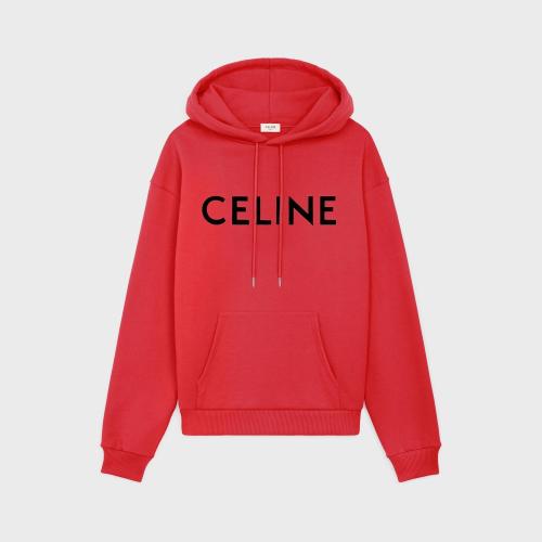  CELINE賽琳思琳 22年秋冬 男士 衛(wèi)衣 CELINE棉質(zhì)抓絨寬松連帽衫 2Y321670Q.27SM