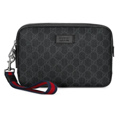 GUCCI古馳 22年秋冬 男士 GG Supreme帆布男士手拿包 495562 K5RLN 1095