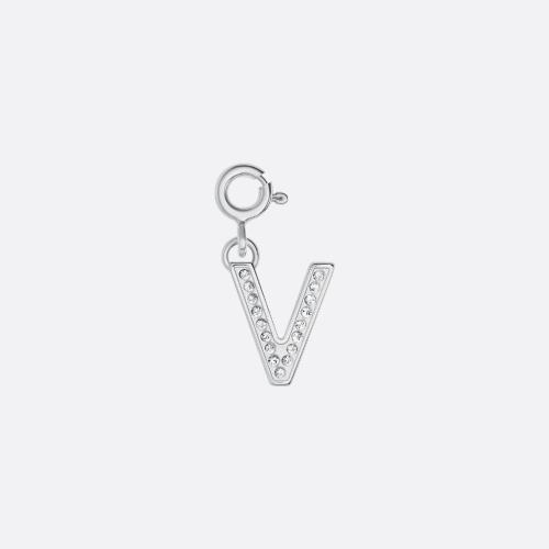  DIOR迪奧 22年秋冬 男士 鑰匙扣 Charm lettre V V0848HOMMT_D001