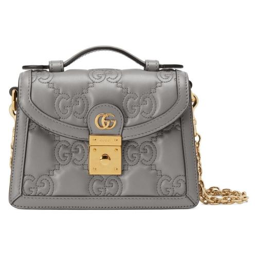  GUCCI古馳 22年秋冬 女士 GG絎縫小號手提包 724499 UM8HG 1563
