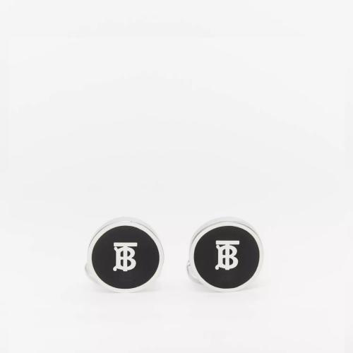  BURBERRY 22年秋冬 男士 專屬標(biāo)識(shí)裝飾鍍鈀金袖扣 80495931
