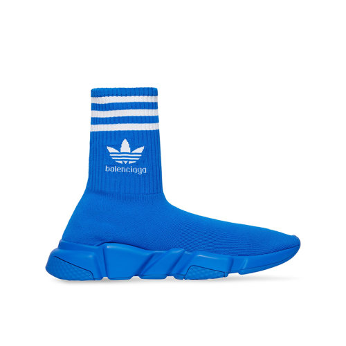 Balenciaga/巴黎世家 22年秋冬新款 ADIDAS聯名SPEED系列 男士藍色/白色高性能3D針織面料運動鞋717591WBDV14090