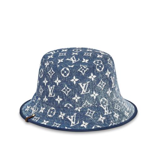  LV路易威登 22年秋冬 女士 帽子 JACQUARD DENIM 漁夫帽 M77435 M77436