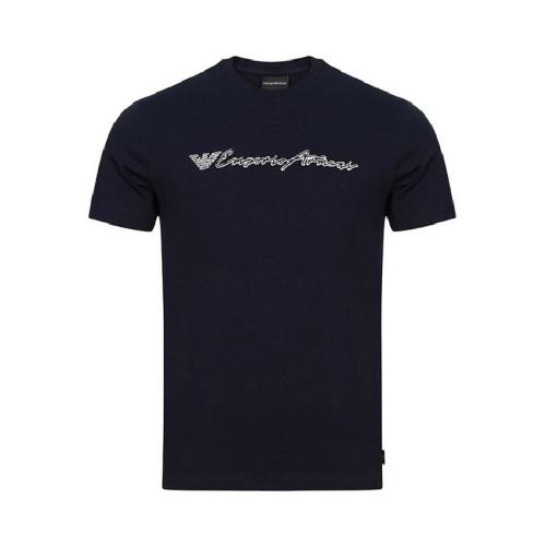  Emporio Armani/安普里奧阿瑪尼 男士海軍藍(lán)棉質(zhì)短袖T恤 3Z1T961J00Z0922