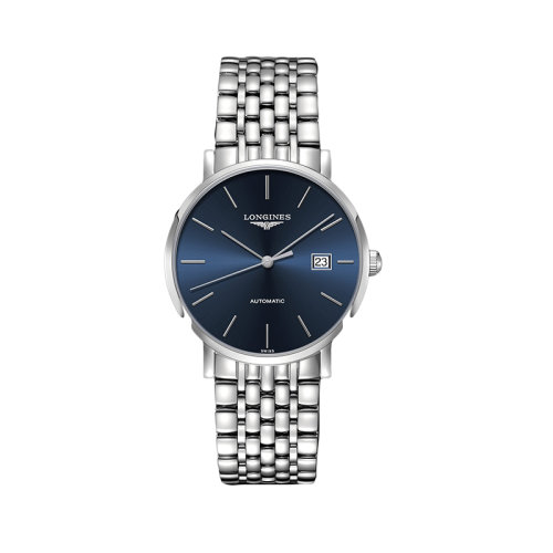LONGINES/浪琴  律雅系列陽光藍表盤自動機械男士腕表39.00毫米L4.910.4.92.6