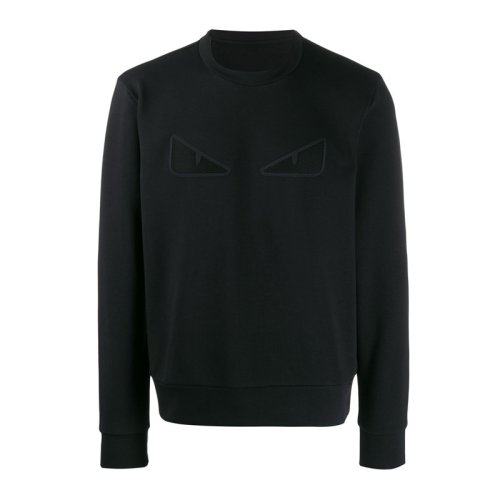  FENDI/芬迪 男士黑色棉質衛衣 FAF535 A8JQ F0GME PLFSX
