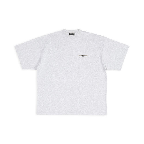 Balenciaga/巴黎世家 22年秋冬新款 Strike 1917系列 男女同款灰色純棉短袖T恤694576TMVJ61023