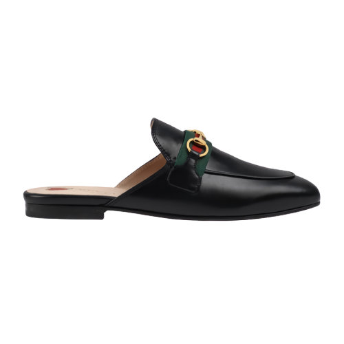 GUCCI/古馳 新款女士黑色皮革涼拖629084CQXM01060