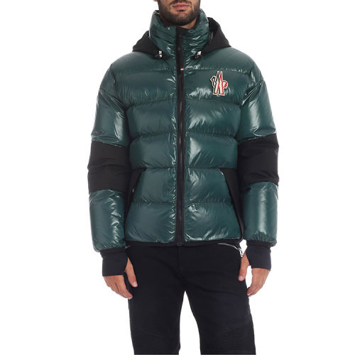 Moncler/蒙克萊 19秋冬 亮面 徽標 橫條 男士羽絨服 3268
