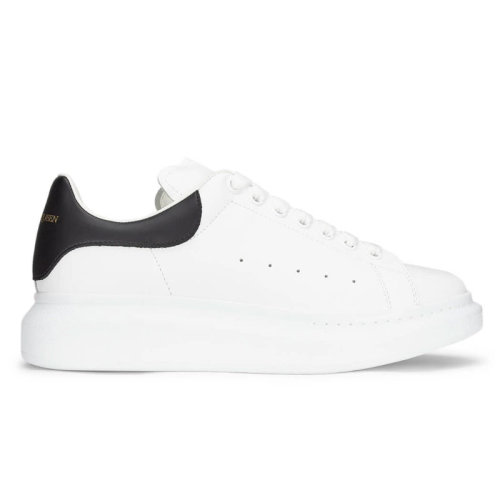 Alexander McQueen/亞歷山大麥昆  明星同款男士潮流男鞋皮質后跟字母小白鞋休閑運動鞋 553680WHGP59061