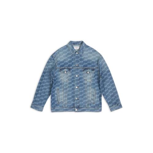  BALENCIAGA巴黎世家 22年秋冬 男士 夾克 BB MONOGRAM LARGE FIT JACKET 675208TMW370443