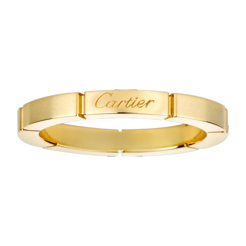 CARTIER/卡地亞 MaillonPanthère 18K金結婚戒指B4079900