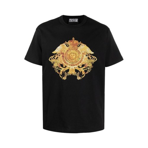  VERSACE JEANS COUTURE 男士印花棉質短袖T恤 B3GWA740 11620 899 PLFSX