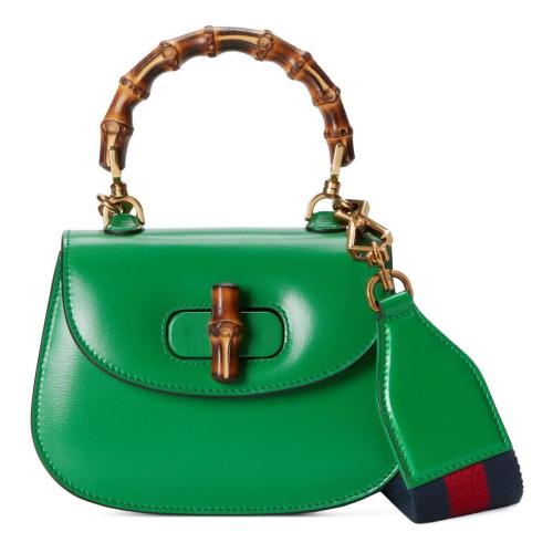  GUCCI古馳 22年秋冬 女士 Gucci Bamboo 1947 迷你手提包 686864 10ODT 3384