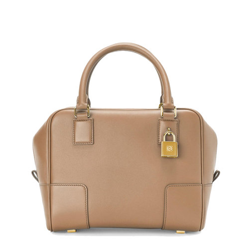 LOEWE/羅意威 21新款Amazona 19系列 女士貂色納帕小牛皮方形斜挎手提單肩包0010623734