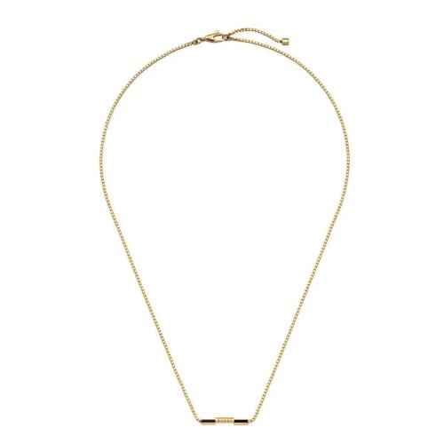  GUCCI古馳 22年秋冬 女士 Gucci Link to Love系列“Gucci”長條吊墜項鏈 702332 J85G0 8061