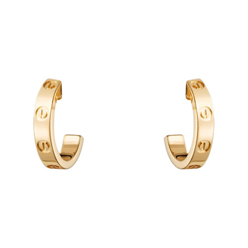 CARTIER/卡地亞 經典LOVE系列 18K金黃金LOVE耳環 B8028800