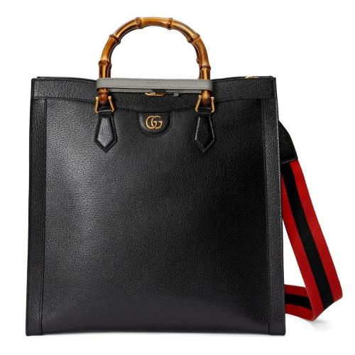  GUCCI古馳 22年秋冬 男士 Gucci Diana竹節大號托特包 703218 1T57T 1058