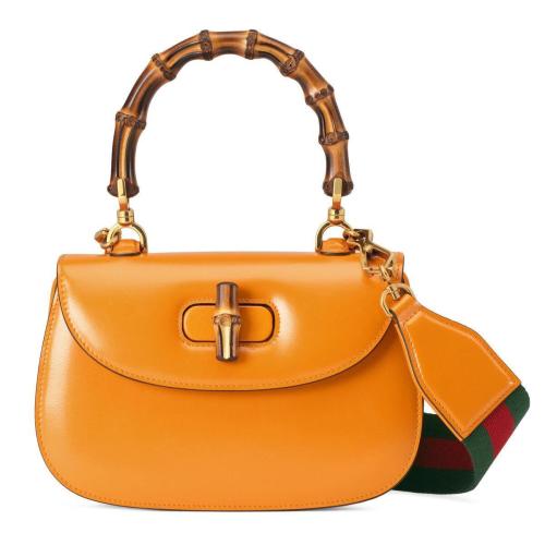  GUCCI古馳 22年秋冬 女士 竹節小號手提包 675797 10ODT 7769