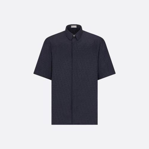  DIOR迪奧 22年春夏 男士 長袖襯衫 Chemise a manches courtes Dior Oblique 193C54_5231_C575