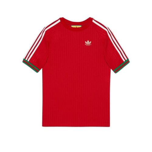  GUCCI古馳 22年秋冬 男士 adidas x Gucci聯名系列針織T恤 700486 XJEJT 6429