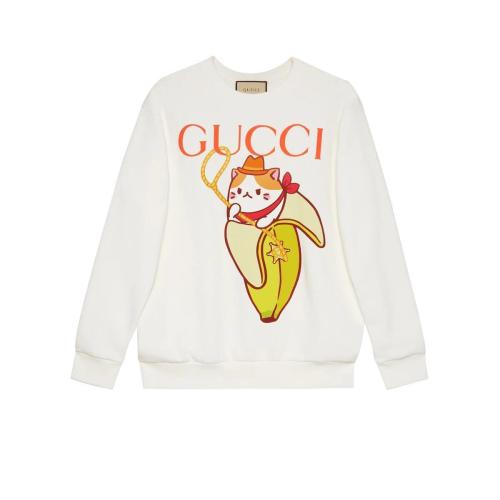  GUCCI古馳 22年秋冬 女士 Gucci和Bananya棉質(zhì)衛(wèi)衣 617964 XJEGP 9095