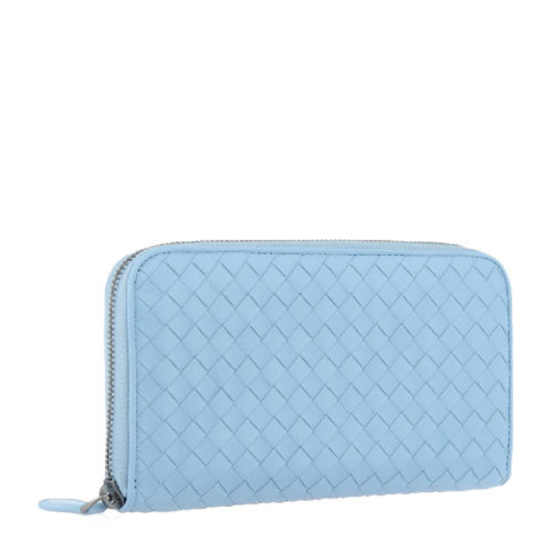 Bottega Veneta/葆蝶家 男女同款中性純色羊皮經(jīng)典編織全拉鏈開合長款錢包手包手拿包114076-V001N 多色可選