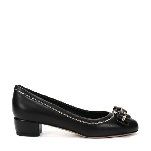 SalvatoreFerragamo/菲拉格慕 女士VARA系列 羊皮蝴蝶結高跟鞋0715321