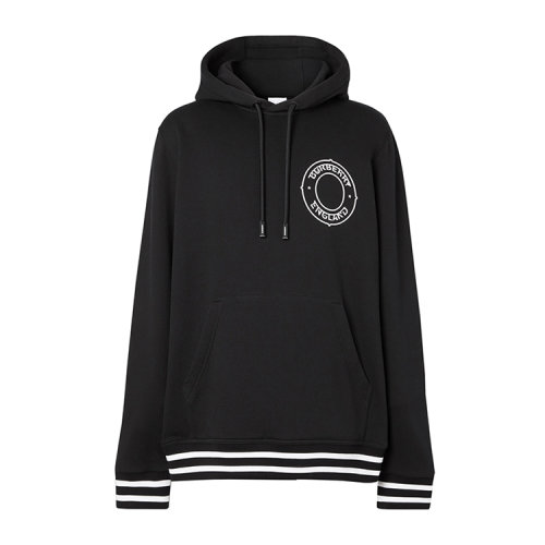 BURBERRY/博柏利 徽標(biāo)圖案寬松連帽男衛(wèi)衣 8034561 1