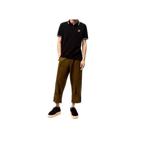  LOEWE羅意威 22年秋冬 男士 短袖T恤 Anagram polo in cotton H526Y26J04-1100 預定商品1-3周發貨