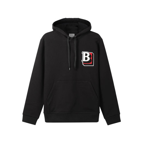 BURBERRY/博柏利【22春夏新款】男士棉質加絨士連帽衛衣運動衫字母圖案 80483181