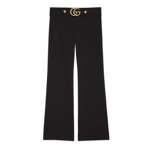 GUCCI/古馳 雙G彈力粘纖長褲女士休閑褲462569ZIJ15