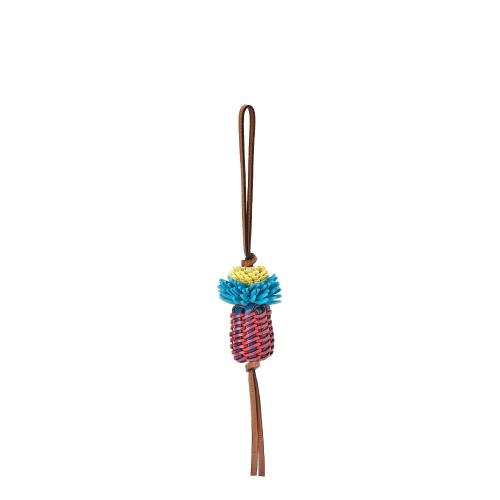  LOEWE羅意威 22年秋冬 女士 掛飾 Woven cactus charm in box calf C621232XAZ-7143