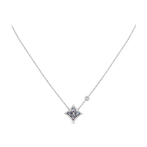  LV路易威登 22年秋冬 女士 項鏈 COLOR BLOSSOM BB 1*w*8K金貝殼項鏈 Q93696 預定商品2-8周發(fā)貨