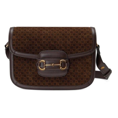  GUCCI古馳 22年秋冬 女士 Gucci Horsebit 1955系列肩背包 602204 AABE2 2155
