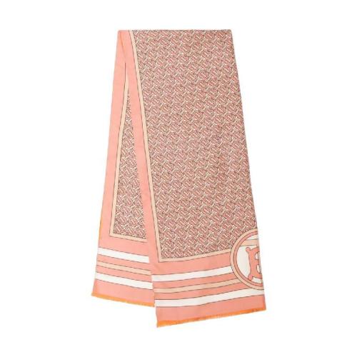  BURBERRY 22年秋冬 女士 雙面專屬標識印花絲巾 80411751 預定商品1-3周發貨