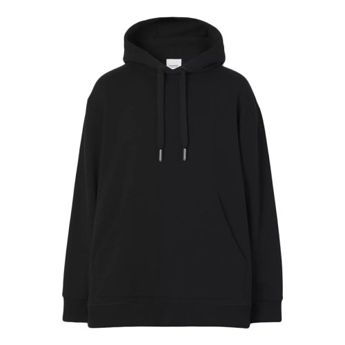 BURBERRY/博柏利      女士黑色格紋裁片棉質寬松連帽衫衛衣80449901