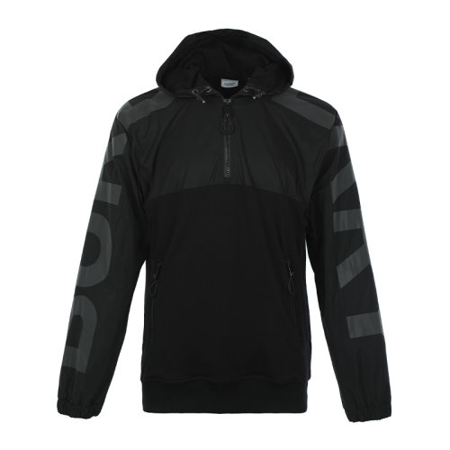 BURBERRY/博柏利21新品徽標(biāo)印花連帽棉質(zhì)男士上衣男衛(wèi)衣夾克8045687