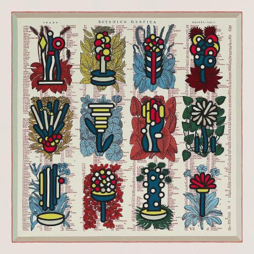  HERMES愛(ài)馬仕 22年秋冬 女士 披肩 Chale 140 Botanica Grafica H243852S 06