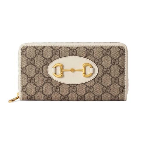  GUCCI古馳 22年秋冬 女士 Gucci 1955馬銜扣系列全拉鏈式錢包 621889 92TCG 9761