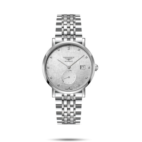 LONGINES/浪琴 22年秋冬新款 博雅系列 男士銀色格紋表盤自動機械機芯精鋼表殼表帶腕表39毫米L4.812.4.77.6
