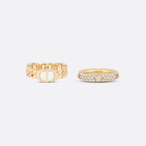  DIOR迪奧 22年秋冬 女士 戒指 Set de bagues Petit CD R1287WOMCY_D301