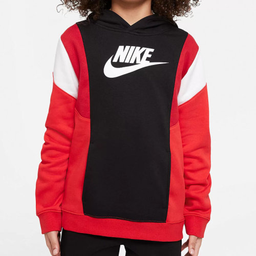 Nike/耐克 22年秋冬 兒童款 運動 休閑 加絨 連帽 衛衣 套頭衫 DA0604-010