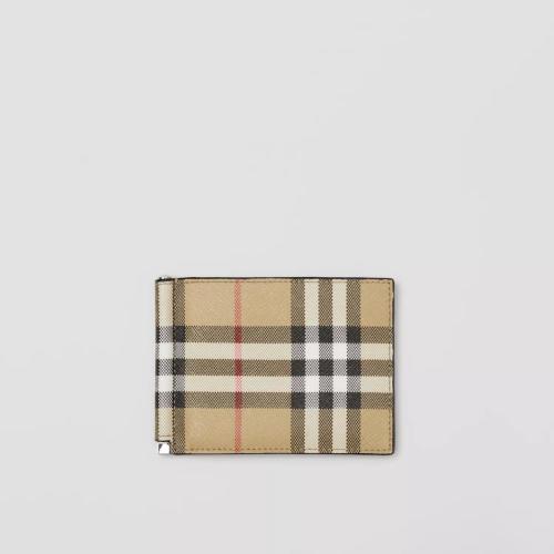  BURBERRY 22年秋冬 男士 Vintage 格紋錢夾 80626261
