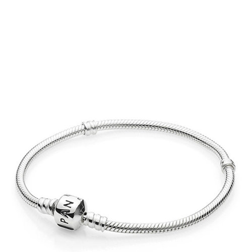 PANDORA/潘多拉 女士銀色925銀經(jīng)典Silver蛇骨鏈基礎(chǔ)手鐲手環(huán)手鏈 590702HV