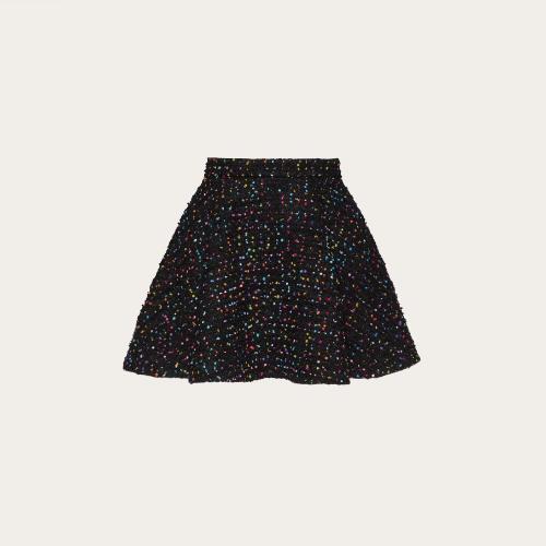  VALENTINO華倫天奴 22年秋冬 女士 半身裙 MINI JUPE EN TWEED a POIS XB3RA8H56VKK92