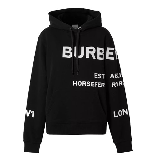 BURBERRY/博柏利 黑色 純棉連帽運動衫80407671