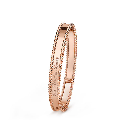 Van Cleef & Arpels/梵克雅寶 Perlée signature系列 18K金玫瑰金手鐲VCARP3K700