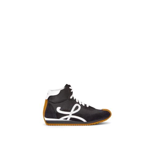  LOEWE羅意威 22年秋冬 女士 休閑運(yùn)動鞋 High top flow runner in nylon and suede L815282X76